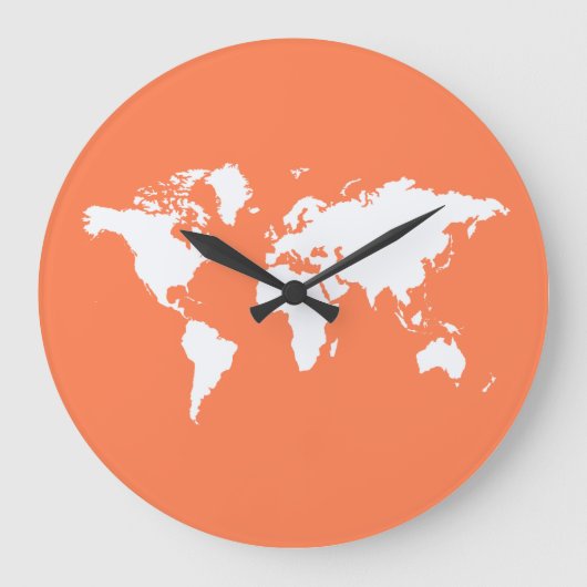 Coral Elegant World Grote Klok (Voorkant)