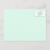 Coral en Mint Chapel Wedding sparen de Datum Aankondigingskaart (Achterkant)