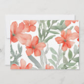 Coral en Salie - Romantische Save the Date Kaart (Achterkant)