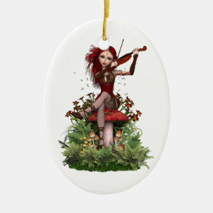 Coral Fairy ~ Sweet Melody Keramisch Ornament