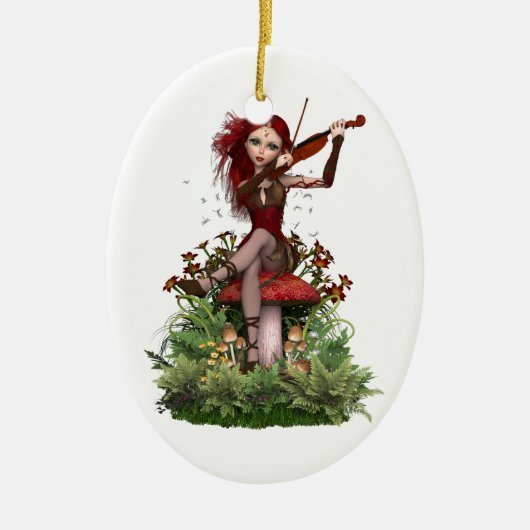 Coral Fairy ~ Sweet Melody Keramisch Ornament (Voorkant)