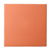 Coral #ff7f50 Vibrant Accent Tegeltje (Voorkant)