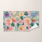 Coral Floral Pattern-handdoekset Bad Handdoek (Handdoek)
