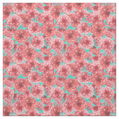 Coral Floral Pattern Stof (Swatch)