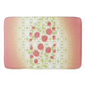 Coral Floral Patterned Designer Badmat (Voorkant)