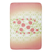 Coral Floral Patterned Designer Badmat (Voorkant Verticaal)