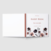 Coral Floral Wedding Gastenboek (Volledig)