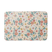 Coral Flower Garden Pattern Badmat (Voorkant)