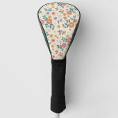 Coral Flower Garden Pattern Golfheadcover (Voorkant)