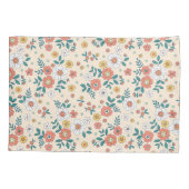 Coral Flower Garden Pattern Kussensloop (Achterkant)