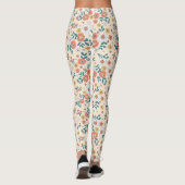 Coral Flower Garden Pattern Leggings (Achterkant)