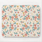 Coral Flower Garden Pattern Muismat (Voorkant)