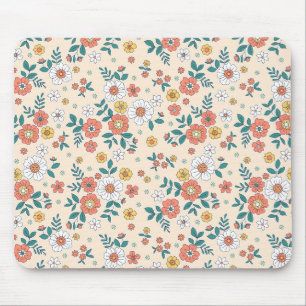 Coral Flower Garden Pattern Muismat