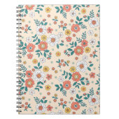 Coral Flower Garden Pattern Notitieboek (Voorkant)