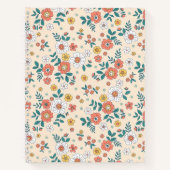 Coral Flower Garden Pattern Notitieboek (Voorkant)