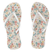 Coral Flower Garden Pattern Teenslippers (Voetbed)