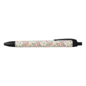 Coral Flower Garden Pattern Zwarte Inkt Pen (Bovenkant)