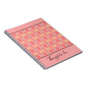 Coral Flowered Spiral Kantoor Notitieboek (Rechterzijde)