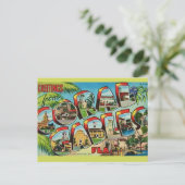 Coral Gables Florida Begroeting Briefkaart (Staand voorkant)