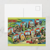Coral Gables Florida Begroeting Briefkaart (Voorkant / Achterkant)