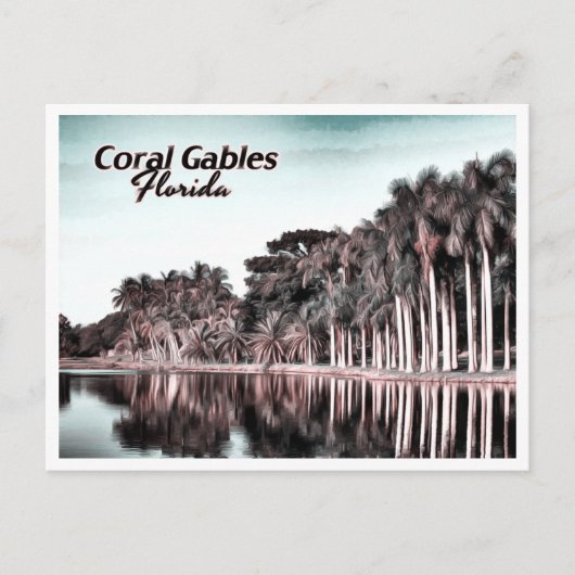 CORAL GABLES FLORIDA BRIEFKAART (Voorkant)