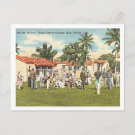 Coral Gables Florida  golfers Briefkaart