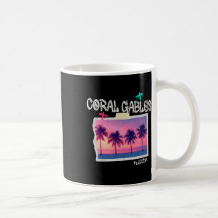 Coral Gables Florida Retro Surfer Vintage Strand M Koffiemok