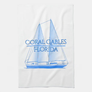 Coral Gables Kust Zeilsport Zeiler Theedoek