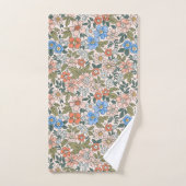 Coral Garden Flower Pattern Bad Handdoek (Handdoek)