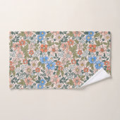 Coral Garden Flower Pattern Bad Handdoek (Handdoek)