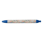 Coral Garden Flower Pattern Blauwe Inkt Pen (Voorkant)