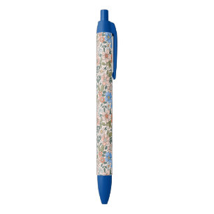 Coral Garden Flower Pattern Blauwe Inkt Pen