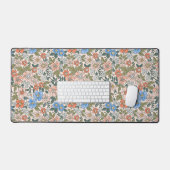Coral Garden Flower Pattern Bureaumat (Keyboard & Muis)