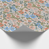 Coral Garden Flower Pattern Cadeaupapier (Hoek)