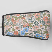 Coral Garden Flower Pattern Golfheadcover (Voorkant)