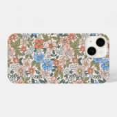 Coral Garden Flower Pattern iPhone Hoesje (Achterkant horizontaal)