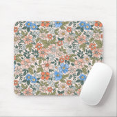 Coral Garden Flower Pattern Muismat (Met muis)