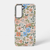 Coral Garden Flower Pattern Samsung Galaxy Hoesje (Achterkant)