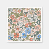 Coral Garden Flower Pattern Servet (Voorkant)