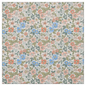 Coral Garden Flower Pattern Stof (Swatch)