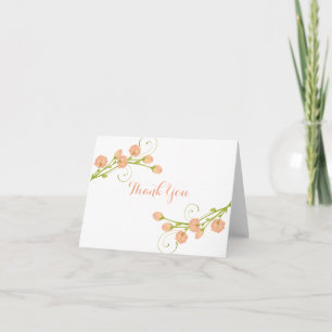 Coral Garden Rozen - bedankkaartjes Bedankkaart