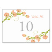 Coral Garden Rozen - Tafelnummer Kaart (Achterkant)