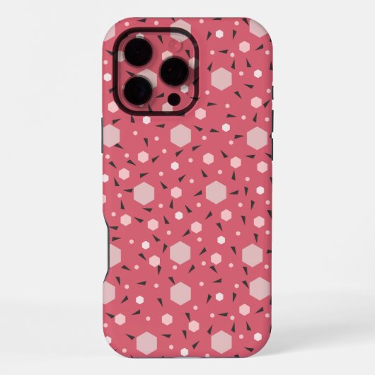 Coral Geo Editie iPhone Hoesje (Achterkant)