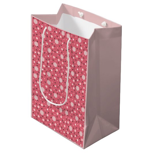 Coral Geo Editie Medium Cadeauzakje (Voorkant Gekanteld)