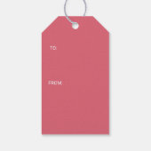 Coral Geo Edition Cadeaulabel (Achterkant)