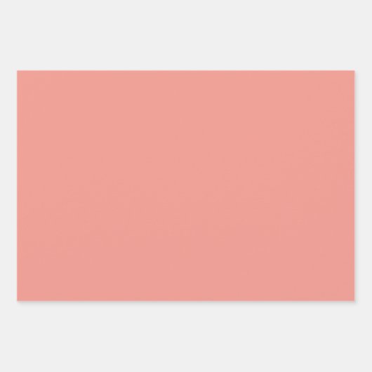 Coral Gingham Inpakpapier Vel (Voorkant 2)