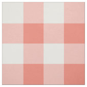 Coral Gingham Pattern Fabric Stof (Swatch)