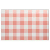 Coral Gingham Pattern Fabric Stof (Fat Quarter)