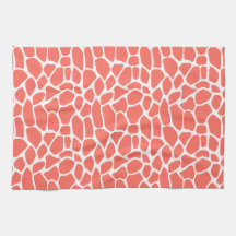 Coral Giraffe Pattern