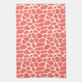 Coral Giraffe Pattern Theedoek (Verticaal)